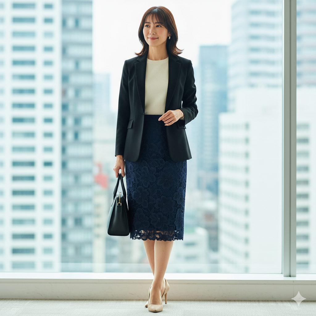 2025秋冬のミディ丈スカートで叶える30代のきれいめオフィススタイル完全ガイド