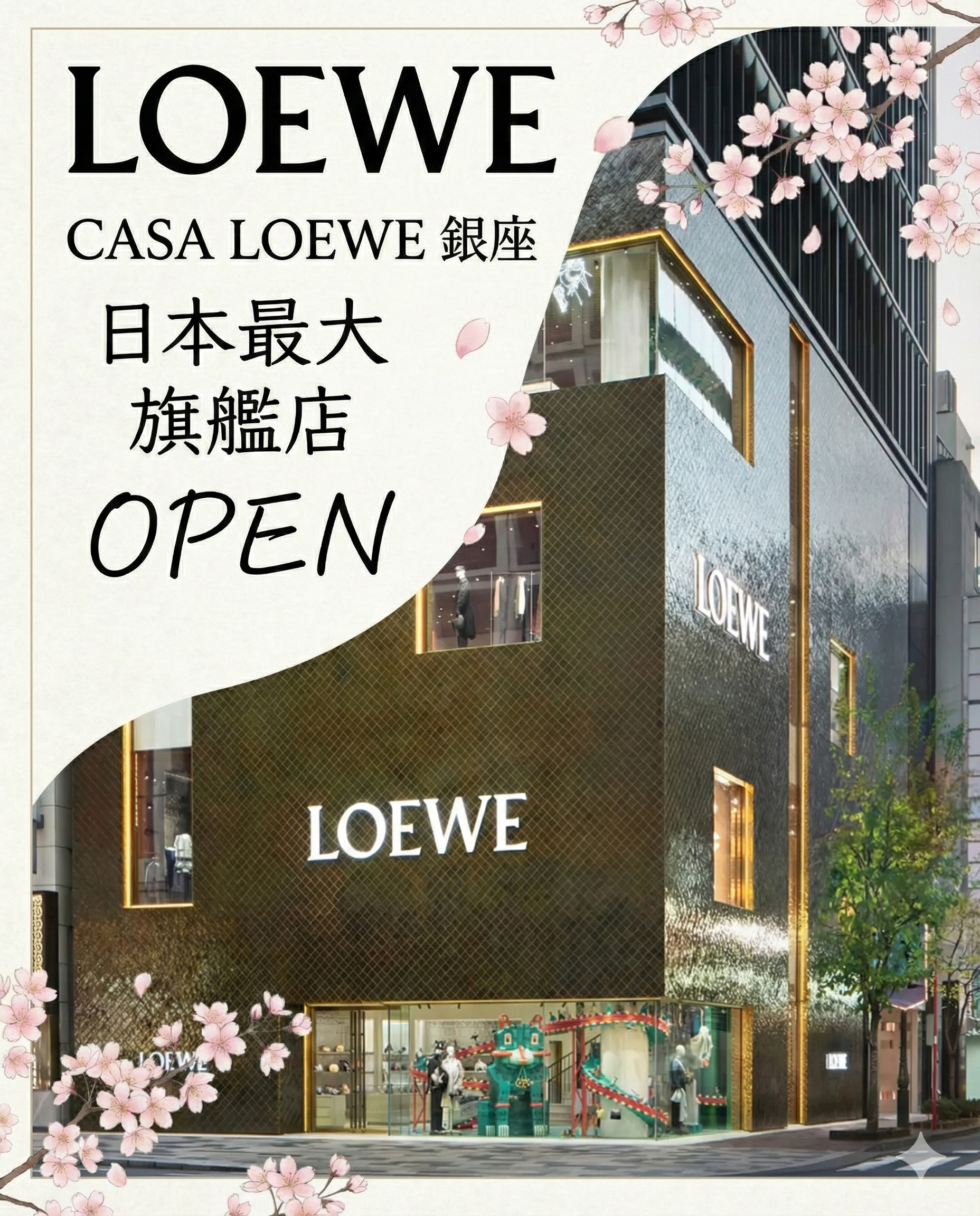 カサロエベ銀座がオープン！日本最大のロエベ旗艦店を徹底解説