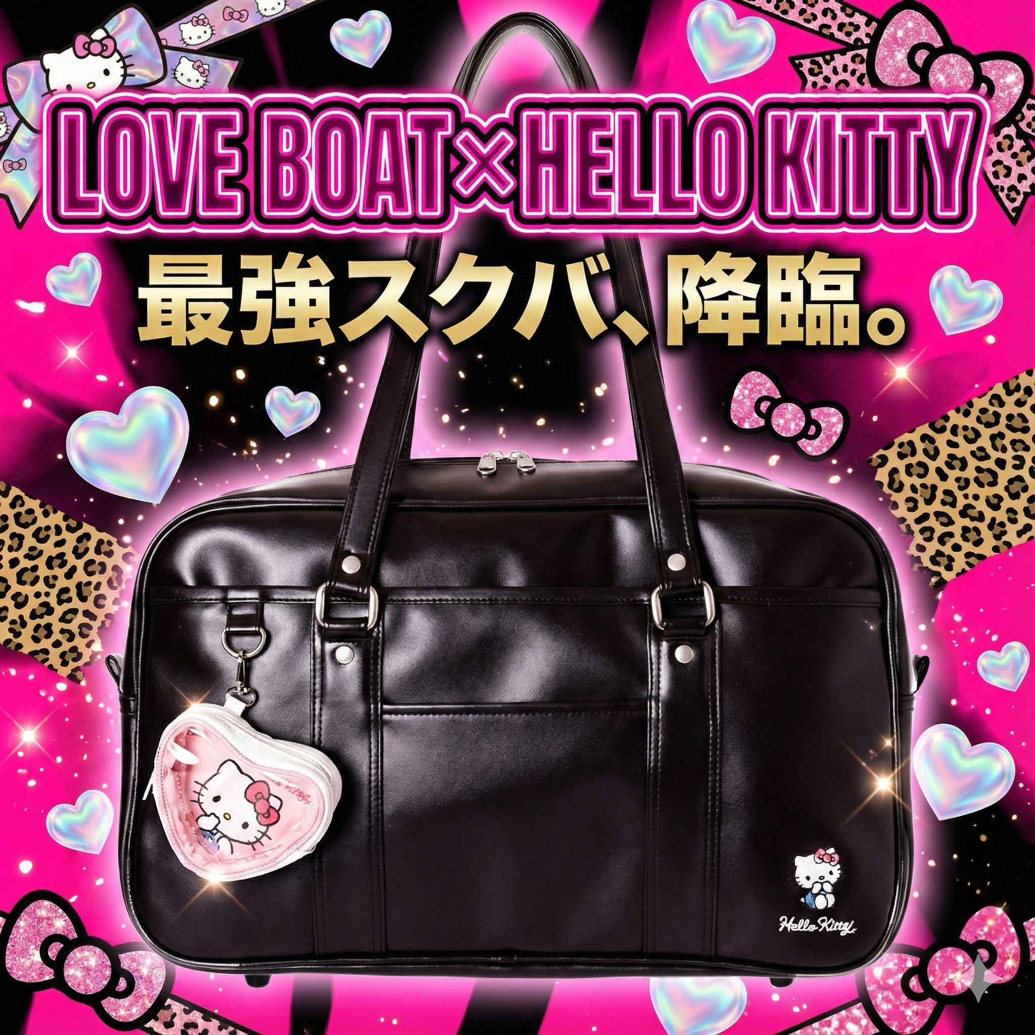 LOVEBOAT×ハローキティ スクールバッグが話題！Y2Kコラボの魅力と購入方法