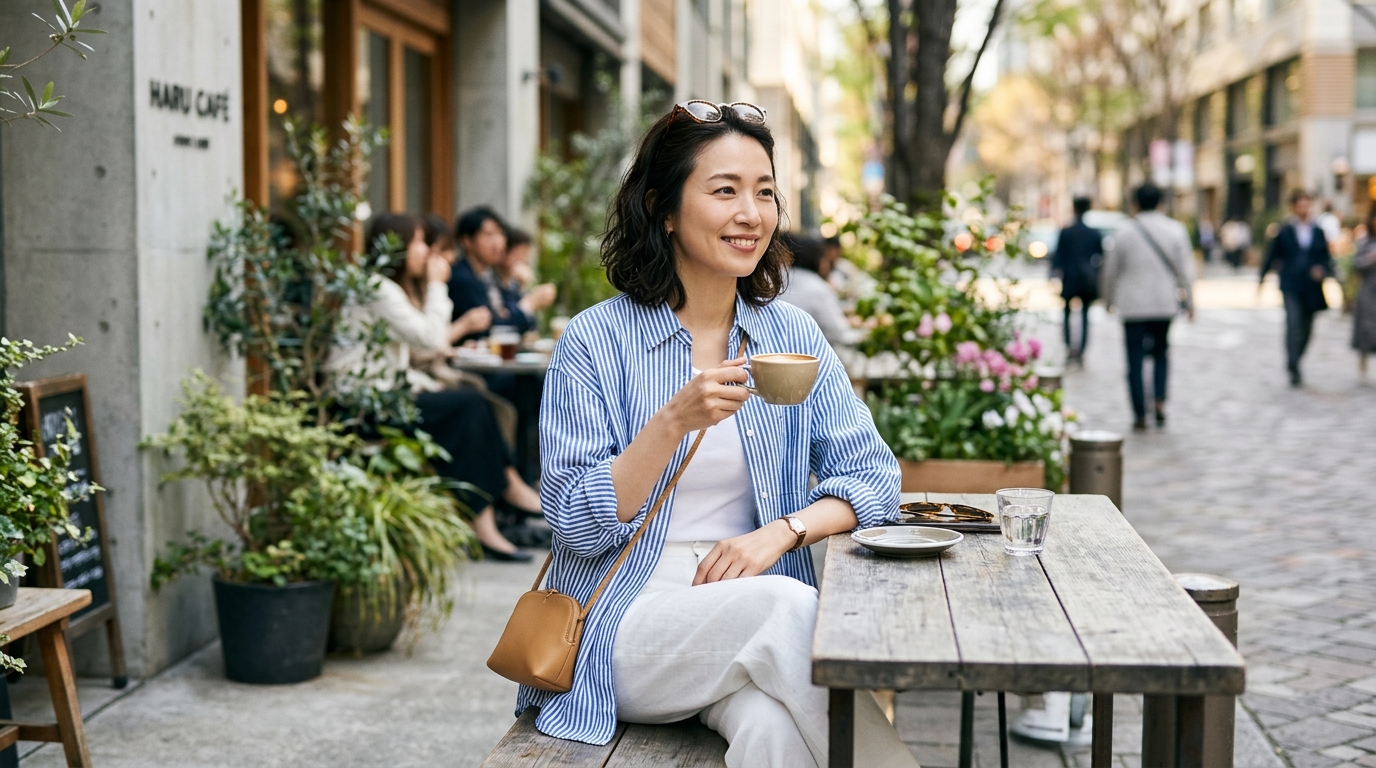 ストライプシャツ×オーバーサイズで差がつく!2026春の30代コーデ術