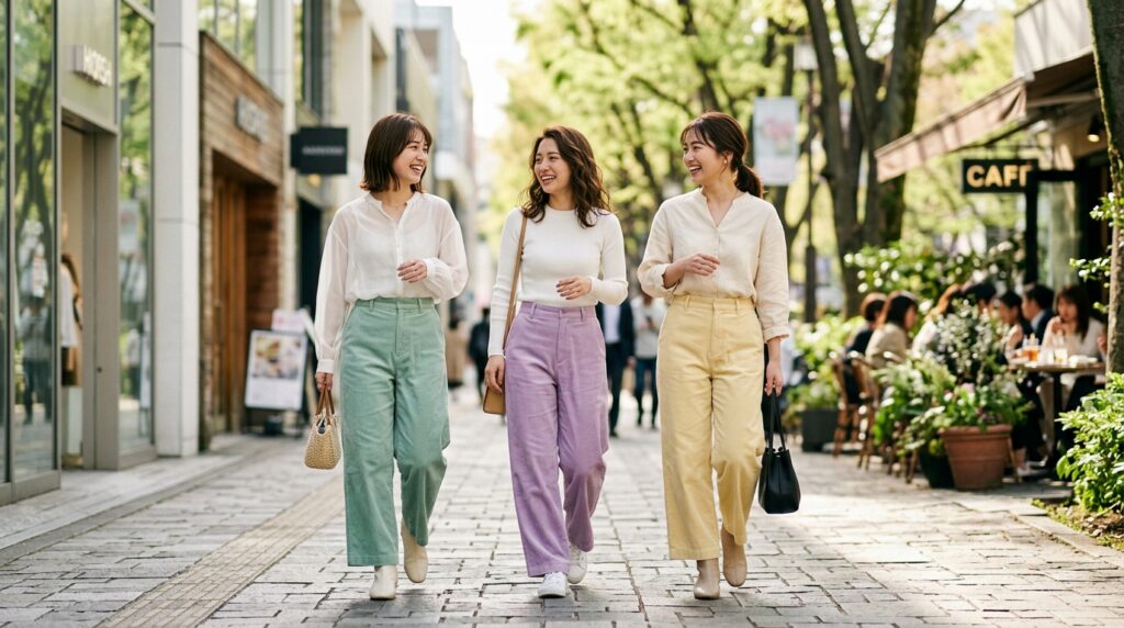 コーデュロイパンツ2026春レディース｜太めシルエット×カラー別コーデ術