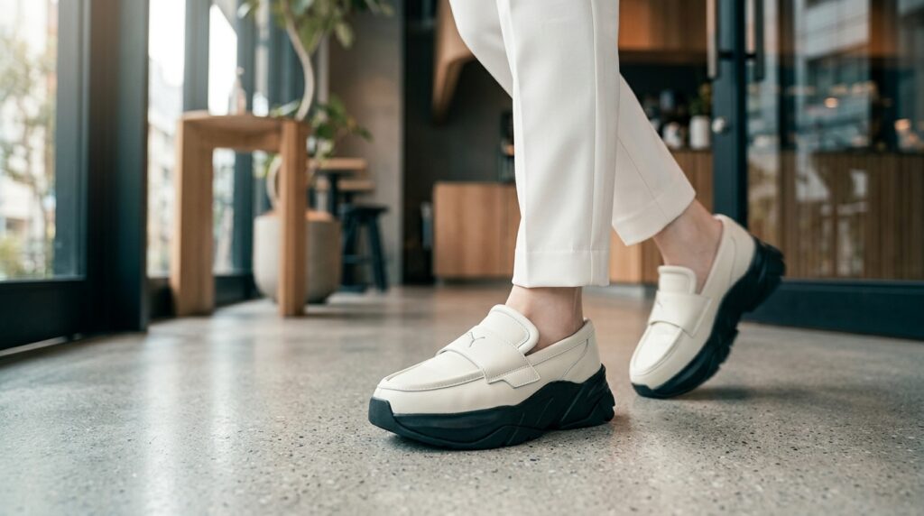 スニーファーが人気の理由は?スニーカーとローファーのハイブリッド靴