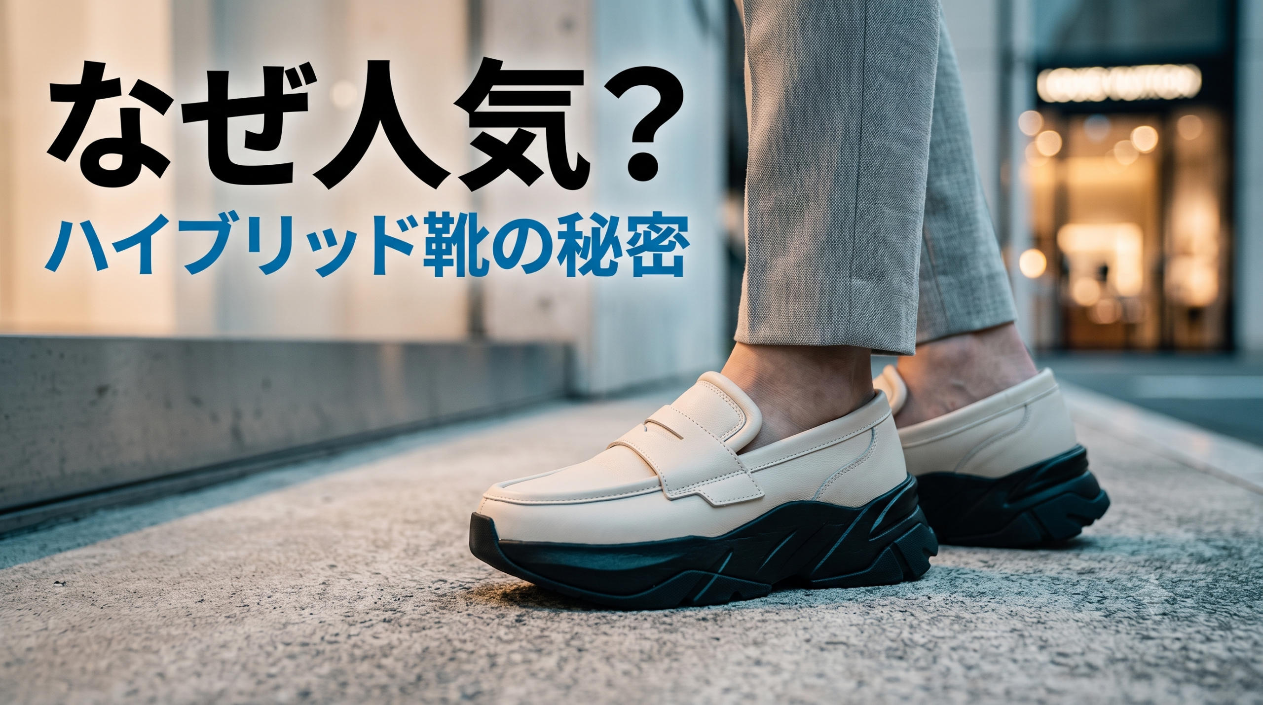 スニーファーが人気の理由は?スニーカーとローファーのハイブリッド靴