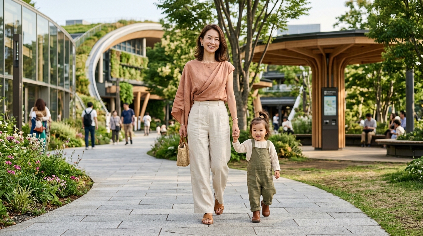 30代ママの2026年ファッションはゆとりと差し色が主役に