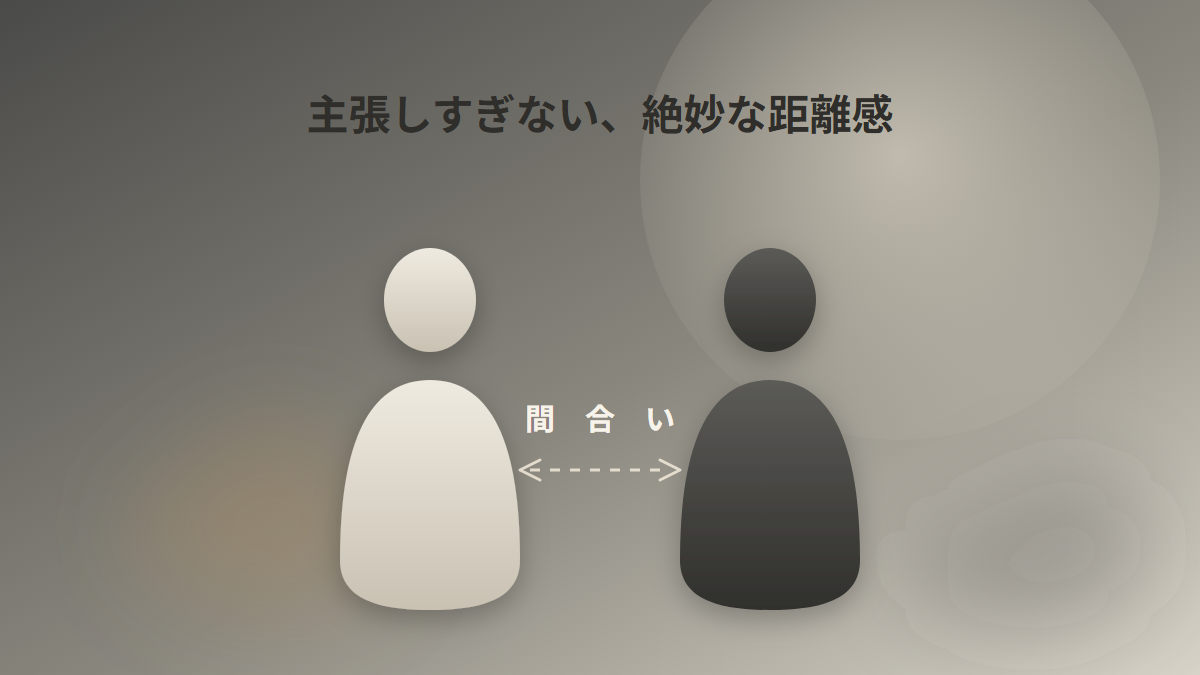 間合いという美意識を表す図解